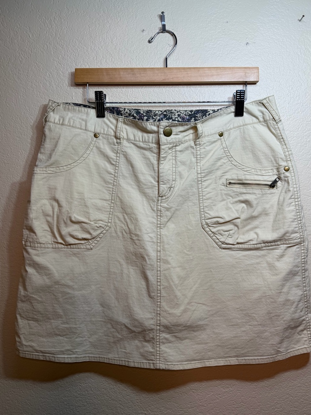 Vintage Athleta Utility Cotton Cargo Skort 14 Outdoors Hiking Corpgore Pockets